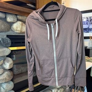 Vuori Brown Zip-Up Hoodie